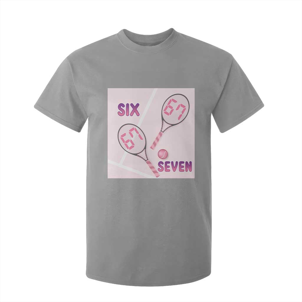 Funny Six Seven Tennis Meme T Shirt For Kid Valentine For Women TS12 Sport Gray Print Your Wear