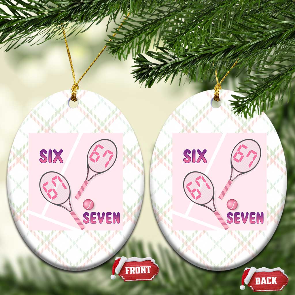 Funny Six Seven Tennis Meme Ceramic Ornament Valentine For Women TS12 Print Your Wear