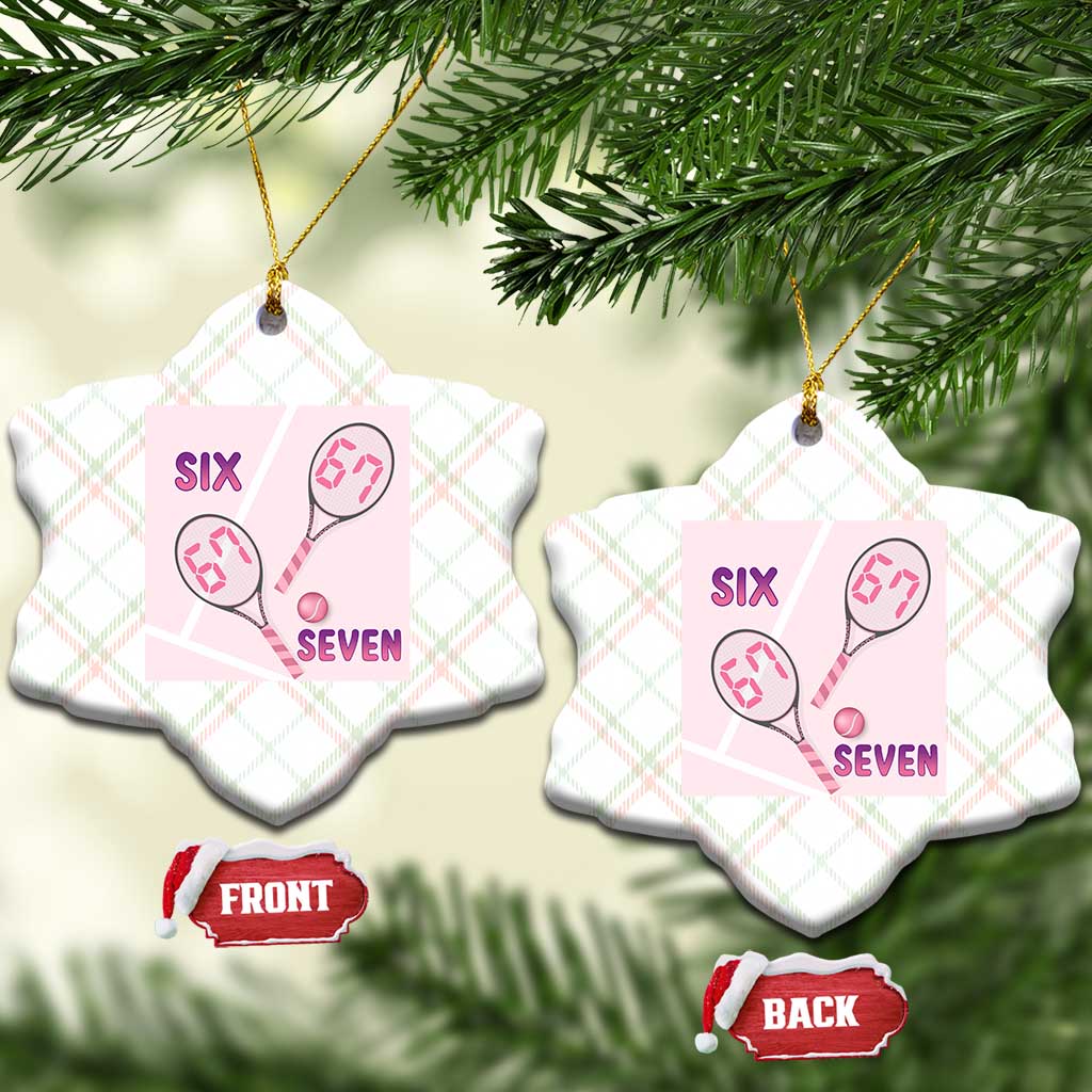 Funny Six Seven Tennis Meme Ceramic Ornament Valentine For Women TS12 Print Your Wear