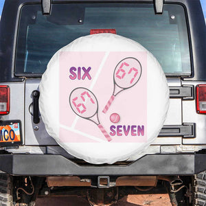 Funny Six Seven Tennis Meme Spare Tire Cover Valentine For Women TS12 No hole White Print Your Wear