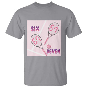 Funny Six Seven Tennis Meme T Shirt Valentine For Women TS12 Sport Gray Print Your Wear