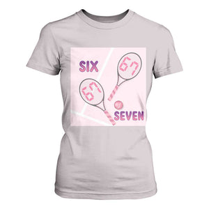 Funny Six Seven Tennis Meme T Shirt For Women Valentine For Women TS12 Ice Gray Print Your Wear