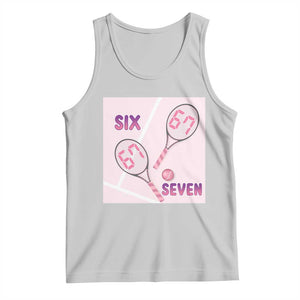 Funny Six Seven Tennis Meme Tank Top Valentine For Women TS12 Ash Print Your Wear