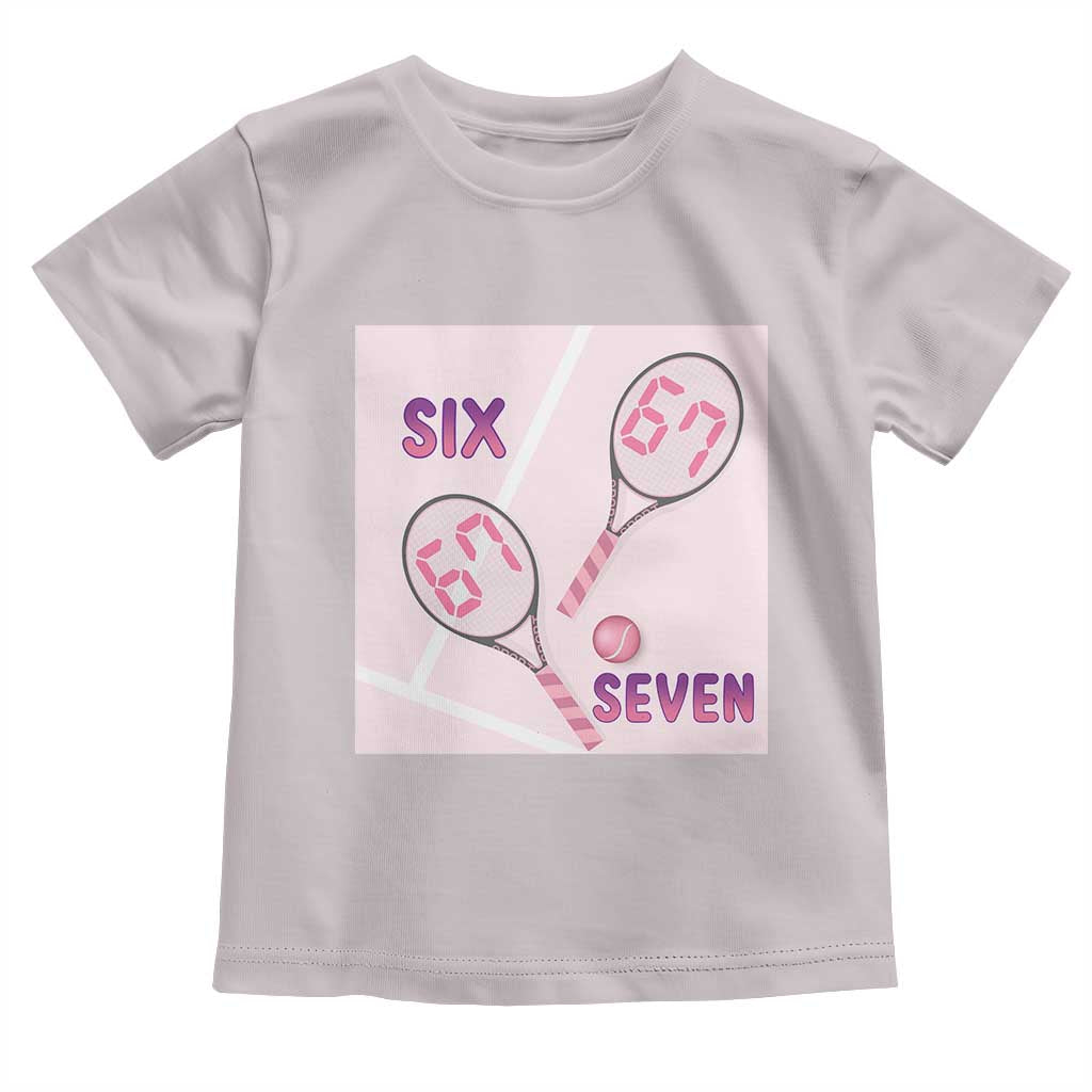 Funny Six Seven Tennis Meme Toddler T Shirt Valentine For Women TS12 Ice Gray Print Your Wear