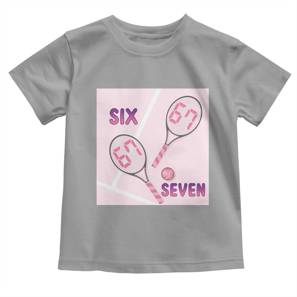 Funny Six Seven Tennis Meme Toddler T Shirt Valentine For Women TS12 Sport Gray Print Your Wear