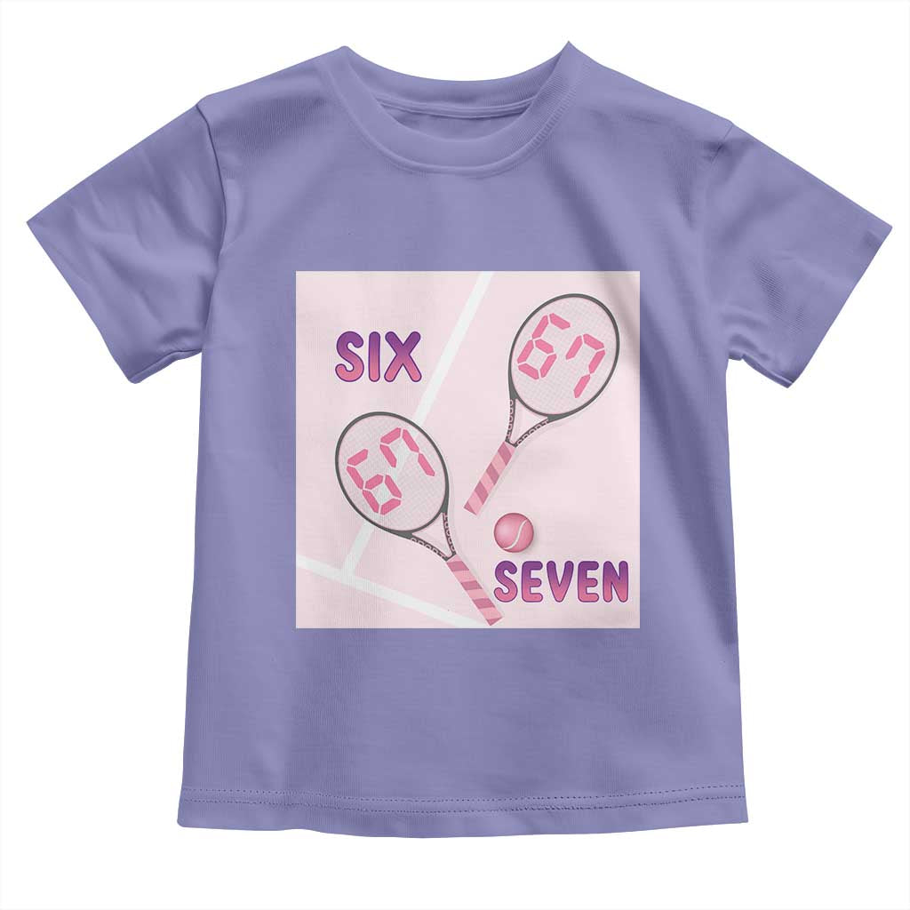 Funny Six Seven Tennis Meme Toddler T Shirt Valentine For Women TS12 Violet Print Your Wear