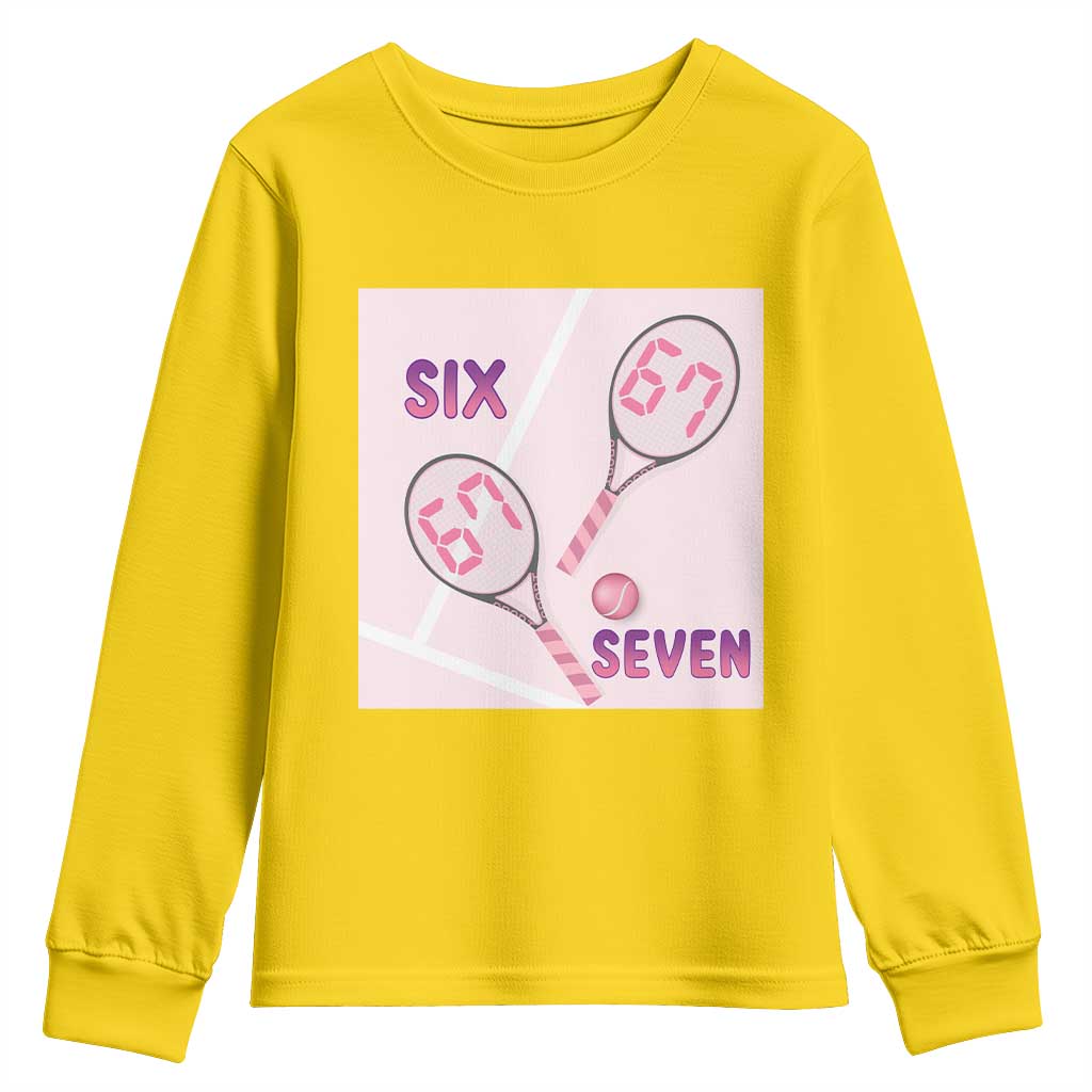 Funny Six Seven Tennis Meme Youth Sweatshirt Valentine For Women TS12 Daisy Print Your Wear