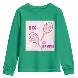 Funny Six Seven Tennis Meme Youth Sweatshirt Valentine For Women TS12 Irish Green Print Your Wear