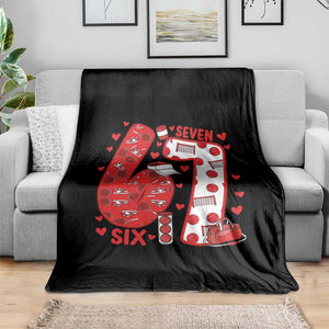 Six Seven Tennis Meme Throw Blanket Funny Gen Alpha Valentine TS12 Print Your Wear