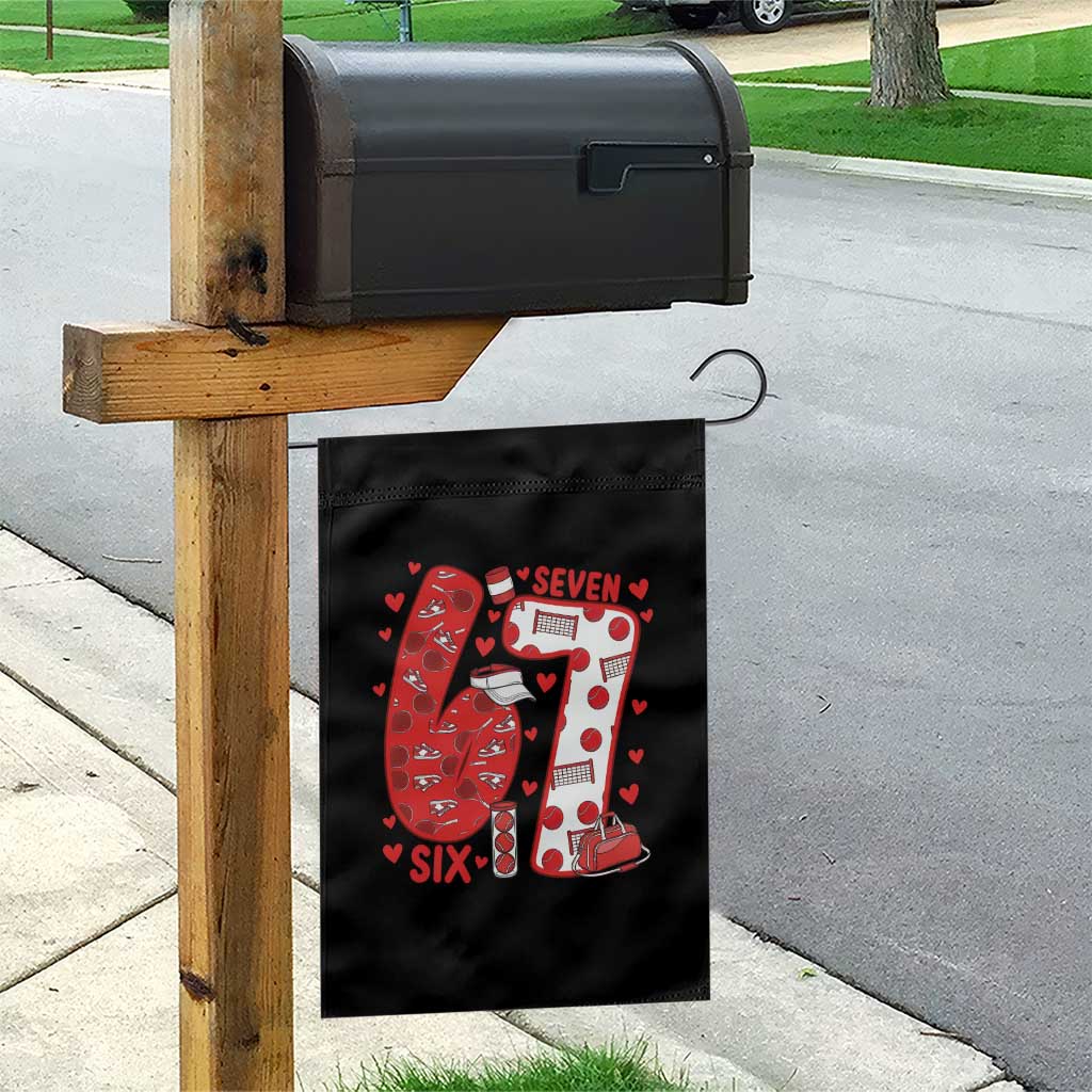 Six Seven Tennis Meme Garden Flag Funny Gen Alpha Valentine TS12 Print Your Wear
