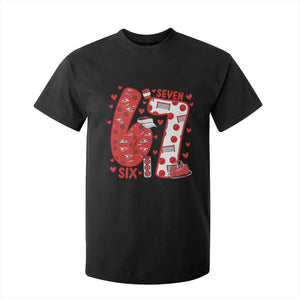 Six Seven Tennis Meme T Shirt For Kid Funny Gen Alpha Valentine TS12 Black Print Your Wear