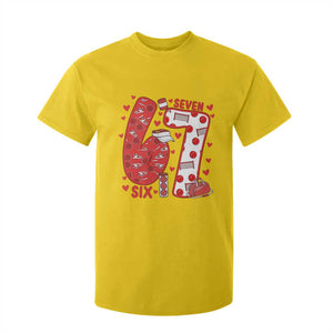 Six Seven Tennis Meme T Shirt For Kid Funny Gen Alpha Valentine TS12 Daisy Print Your Wear