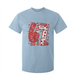 Six Seven Tennis Meme T Shirt For Kid Funny Gen Alpha Valentine TS12 Light Blue Print Your Wear