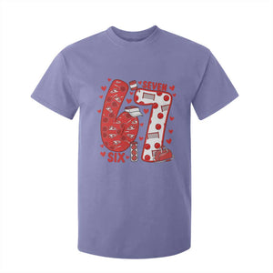 Six Seven Tennis Meme T Shirt For Kid Funny Gen Alpha Valentine TS12 Violet Print Your Wear