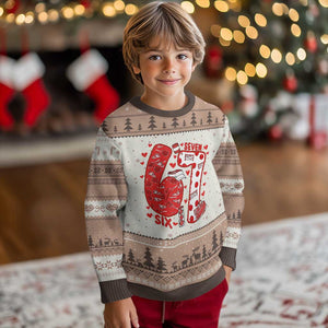 Six Seven Tennis Meme Ugly Christmas Sweater Funny Gen Alpha Valentine TS12 Mocha Mousse Print Your Wear