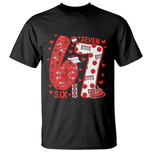 Six Seven Tennis Meme T Shirt Funny Gen Alpha Valentine TS12 Black Print Your Wear
