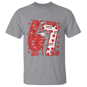 Six Seven Tennis Meme T Shirt Funny Gen Alpha Valentine TS12 Sport Gray Print Your Wear