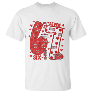 Six Seven Tennis Meme T Shirt Funny Gen Alpha Valentine TS12 White Print Your Wear