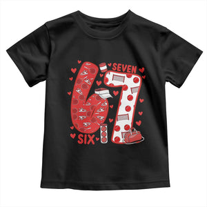 Six Seven Tennis Meme Toddler T Shirt Funny Gen Alpha Valentine TS12 Black Print Your Wear