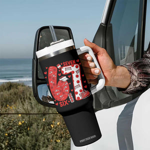 Six Seven Tennis Meme Tumbler With Handle Funny Gen Alpha Valentine TS12 Print Your Wear