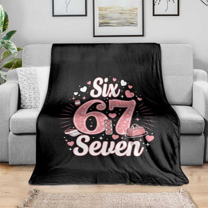 Funny Six Seven Tennis Meme Throw Blanket Gen Z Valentine TS12 Print Your Wear