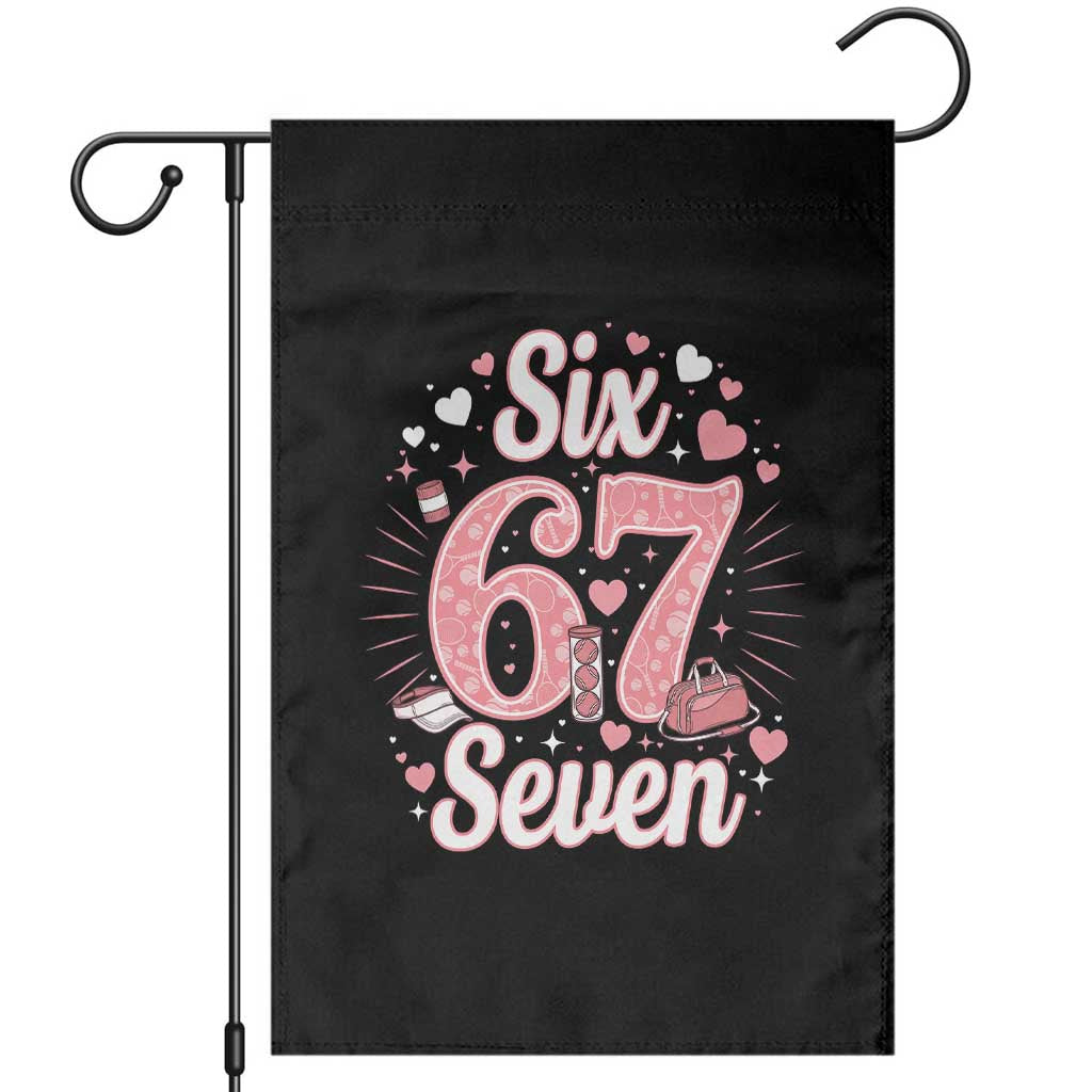 Funny Six Seven Tennis Meme Garden Flag Gen Z Valentine TS12 Black Print Your Wear
