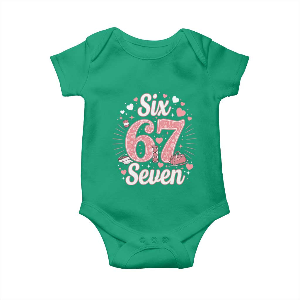 Funny Six Seven Tennis Meme Baby Onesie Gen Z Valentine TS12 Irish Green Print Your Wear