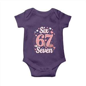Funny Six Seven Tennis Meme Baby Onesie Gen Z Valentine TS12 Purple Print Your Wear