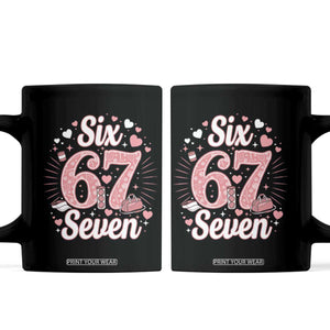 Funny Six Seven Tennis Meme Coffee Mug Gen Z Valentine TS12 Black Print Your Wear