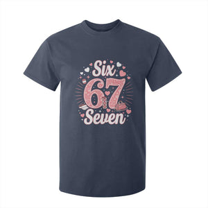 Funny Six Seven Tennis Meme T Shirt For Kid Gen Z Valentine TS12 Navy Print Your Wear