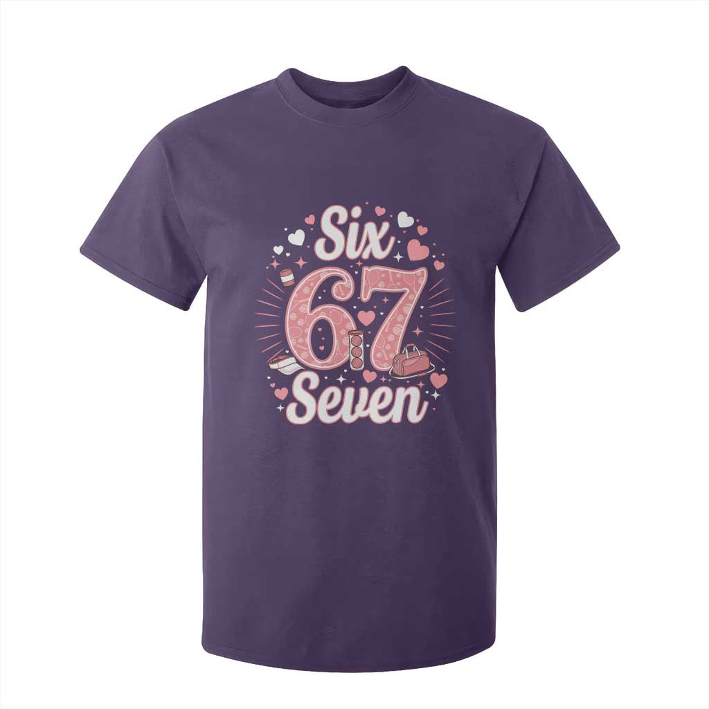 Funny Six Seven Tennis Meme T Shirt For Kid Gen Z Valentine TS12 Purple Print Your Wear