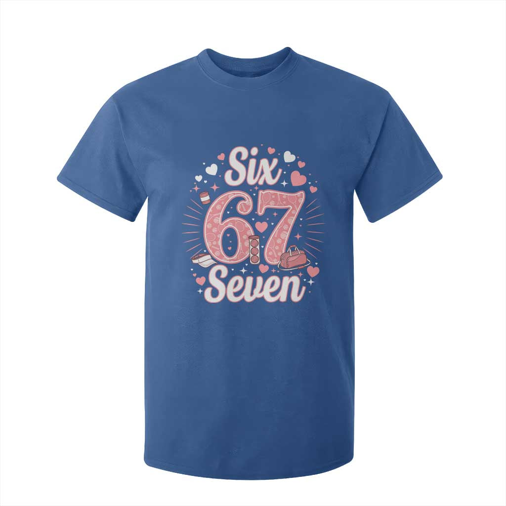 Funny Six Seven Tennis Meme T Shirt For Kid Gen Z Valentine TS12 Royal Blue Print Your Wear