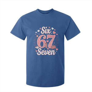 Funny Six Seven Tennis Meme T Shirt For Kid Gen Z Valentine TS12 Royal Blue Print Your Wear