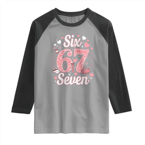 Funny Six Seven Tennis Meme Raglan Shirt Gen Z Valentine TS12 Sport Gray Black Print Your Wear