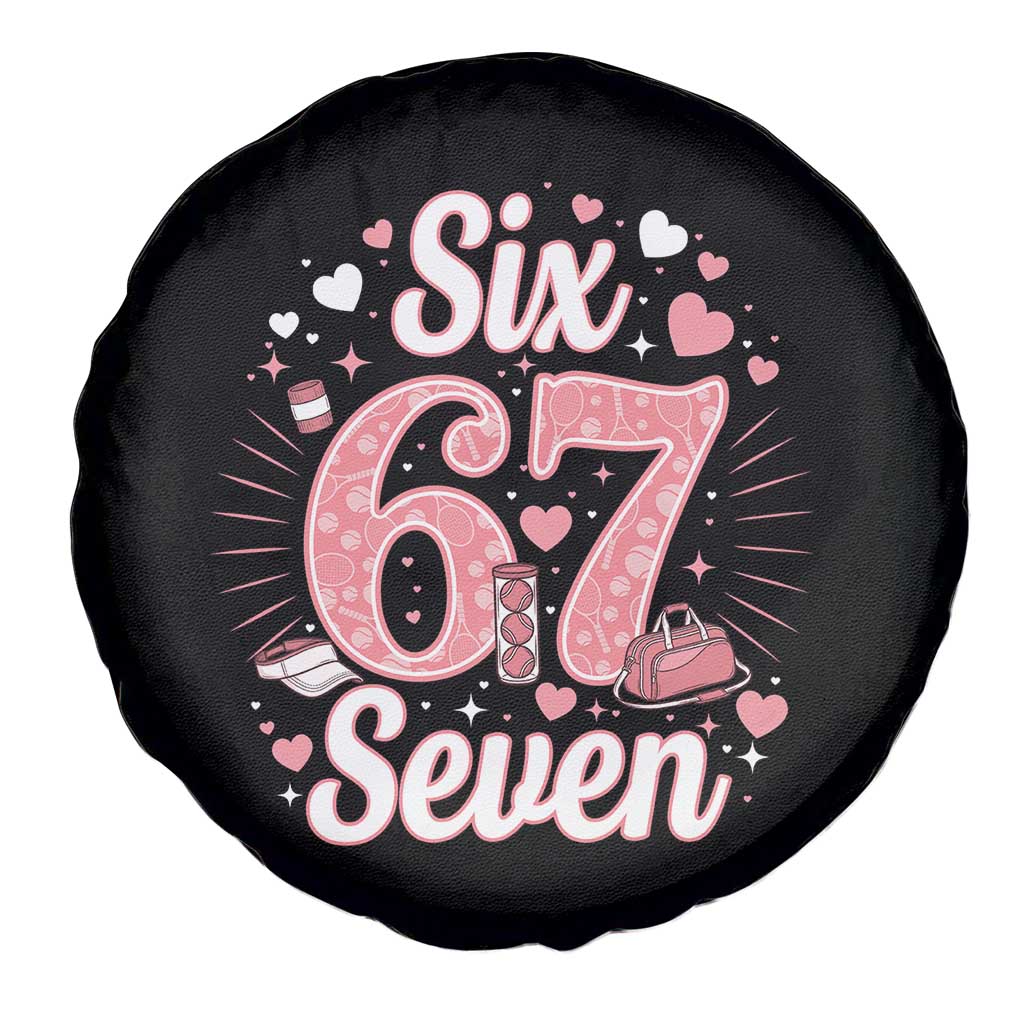 Funny Six Seven Tennis Meme Spare Tire Cover Gen Z Valentine TS12 Print Your Wear