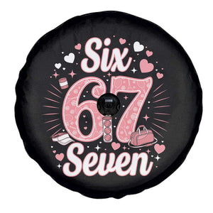Funny Six Seven Tennis Meme Spare Tire Cover Gen Z Valentine TS12 Print Your Wear