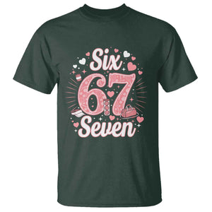 Funny Six Seven Tennis Meme T Shirt Gen Z Valentine TS12 Dark Forest Green Print Your Wear