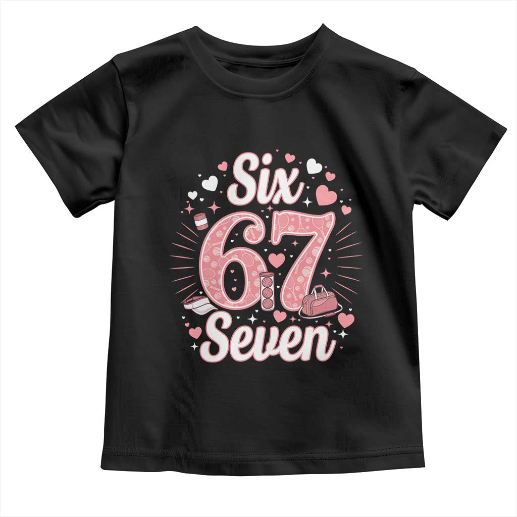 Funny Six Seven Tennis Meme Toddler T Shirt Gen Z Valentine TS12 Black Print Your Wear