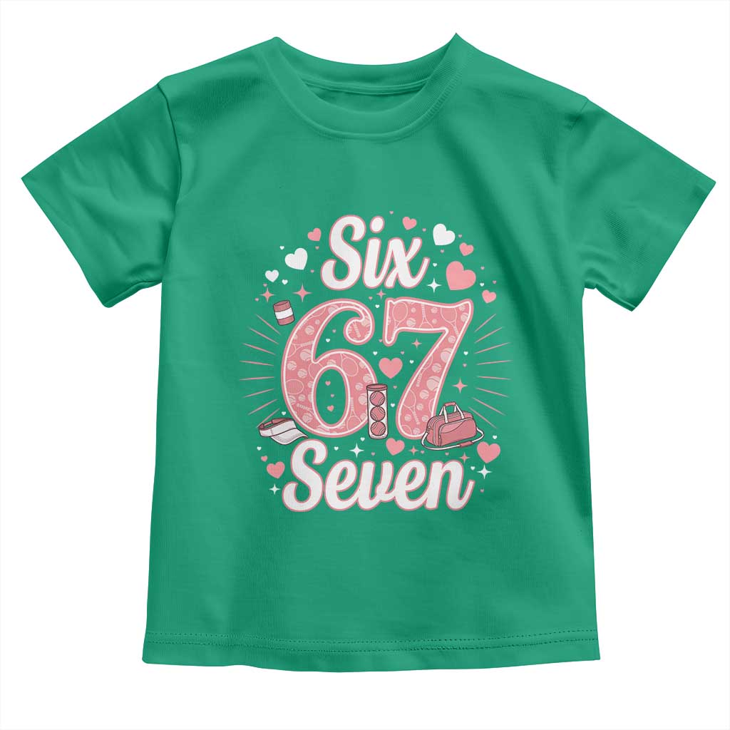 Funny Six Seven Tennis Meme Toddler T Shirt Gen Z Valentine TS12 Irish Green Print Your Wear