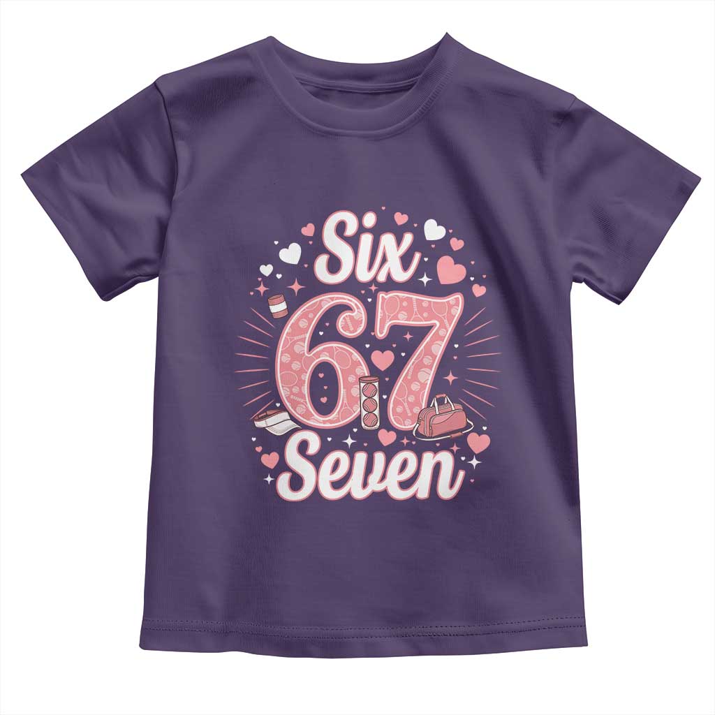 Funny Six Seven Tennis Meme Toddler T Shirt Gen Z Valentine TS12 Purple Print Your Wear