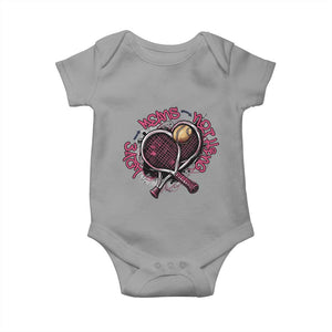 Love Means Nothing Baby Onesie Tennis Lovers TS12 Sport Gray Print Your Wear