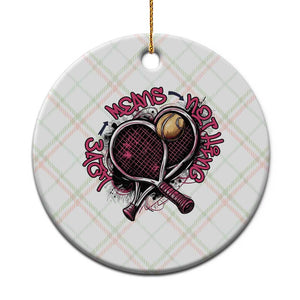 Love Means Nothing Ceramic Ornament Tennis Lovers TS12 1pc Christmas Plaid Print Your Wear
