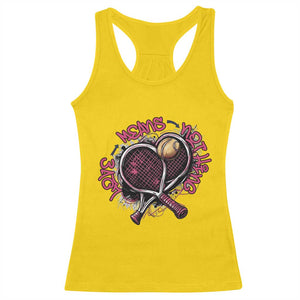 Love Means Nothing Racerback Tank Top Tennis Lovers TS12 Daisy Print Your Wear