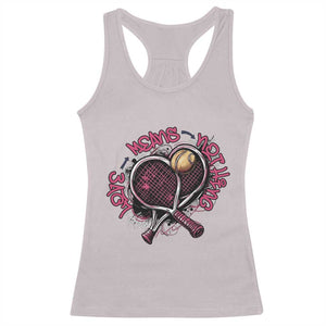 Love Means Nothing Racerback Tank Top Tennis Lovers TS12 Ice Gray Print Your Wear