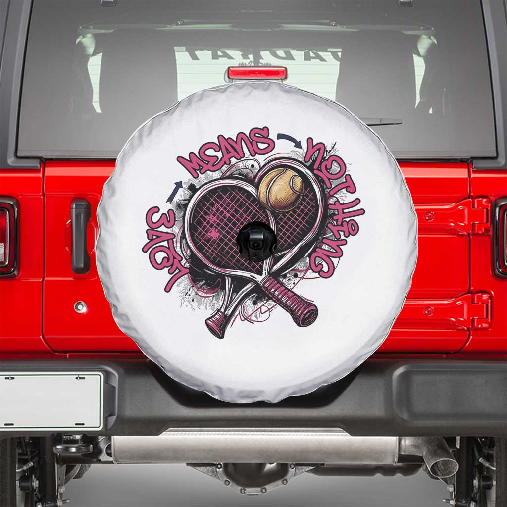 Love Means Nothing Spare Tire Cover Tennis Lovers TS12 White Print Your Wear