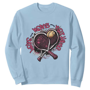 Love Means Nothing Sweatshirt Tennis Lovers TS12 Light Blue Print Your Wear
