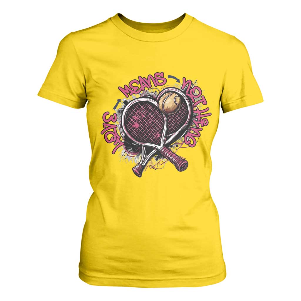 Love Means Nothing T Shirt For Women Tennis Lovers TS12 Daisy Print Your Wear