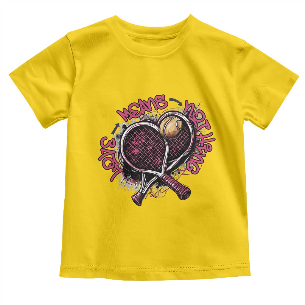 Love Means Nothing Toddler T Shirt Tennis Lovers TS12 Daisy Print Your Wear
