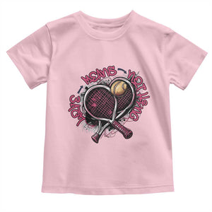 Love Means Nothing Toddler T Shirt Tennis Lovers TS12 Light Pink Print Your Wear