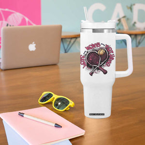 Love Means Nothing Tumbler With Handle Tennis Lovers TS12 Print Your Wear